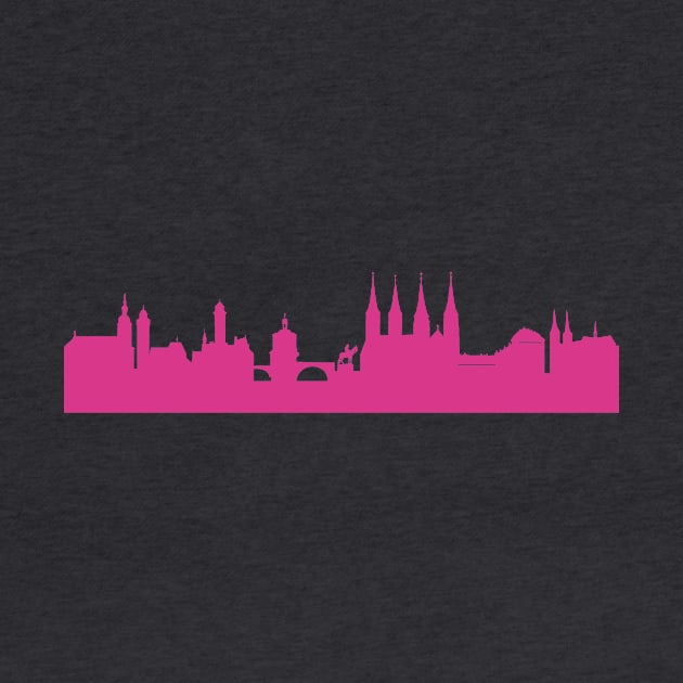 Bamberg skyline pink by 44spaces